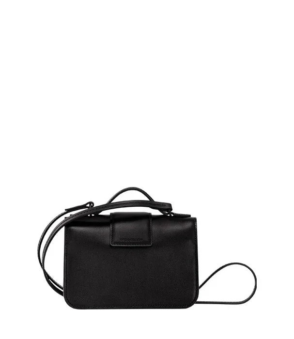 תיק כתף שחור מעוצב, קטן, עם רצועה דקה ואבזם, CHOZEN מותגים מובילים