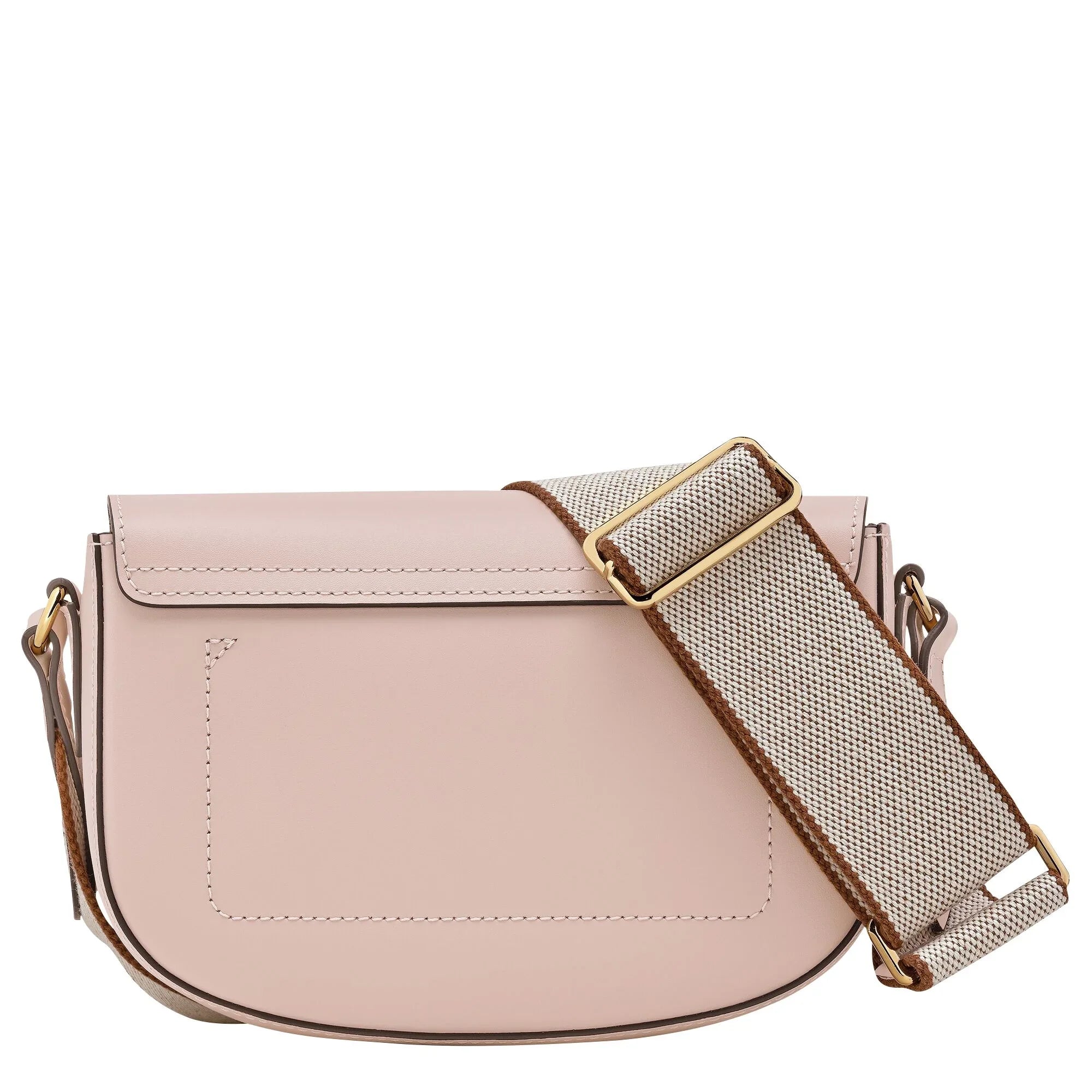 תיק צד ורוד בהיר עם רצועה רחבה בד, מבית CHOZEN, מותגים יוקרתיים באלפא