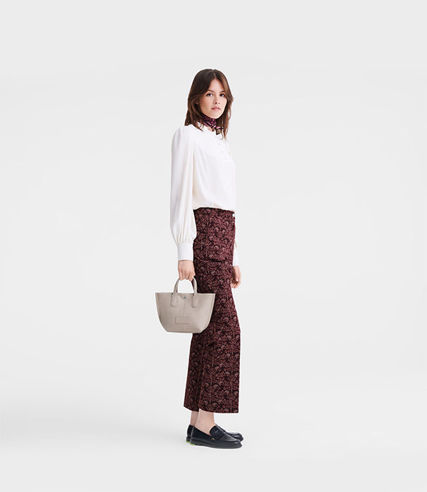 לונגשאמפ תיק יד מעור Essential XS אפור