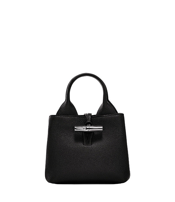 תיק יד שחור יוקרתי עם ידית קצרה ועיצוב מודרני, מותג CHOZEN מבית קבוצת אלפא