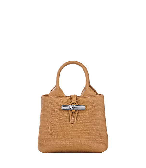 לונגשאמפ תיק יד מעור Le Roseau XS חום