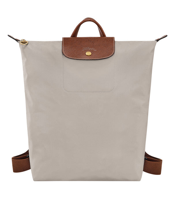 לונגשאמפ תיק גב בינוני Le Pliage Original אפור בהיר