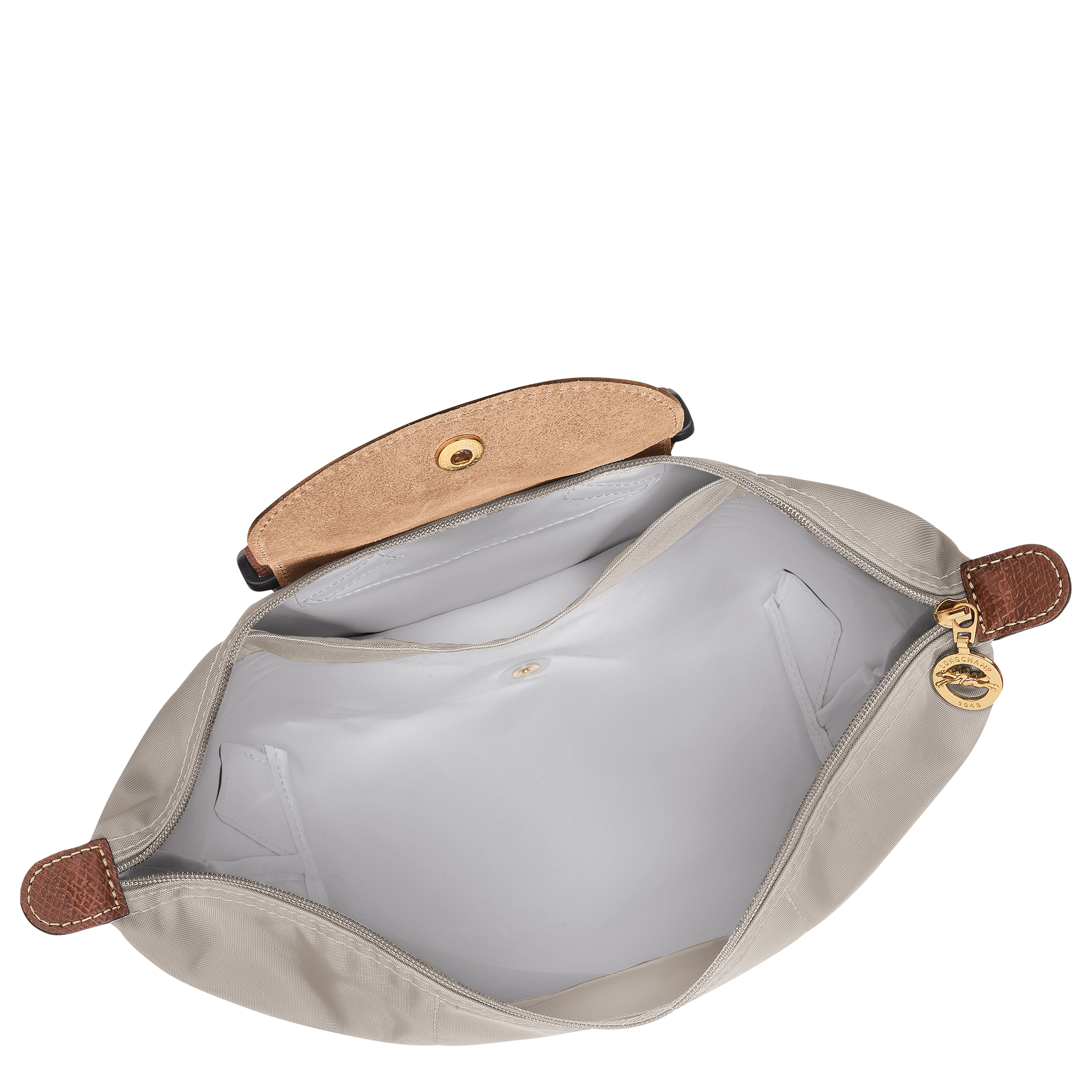 לונגשאמפ תיק גב בינוני Le Pliage Original אפור בהיר