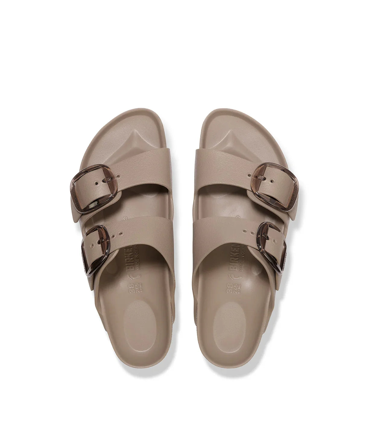 סנדלי נשים בצבע בז', שתי רצועות עם אבזמים, נעלי קיץ נוחות ואופנתיות