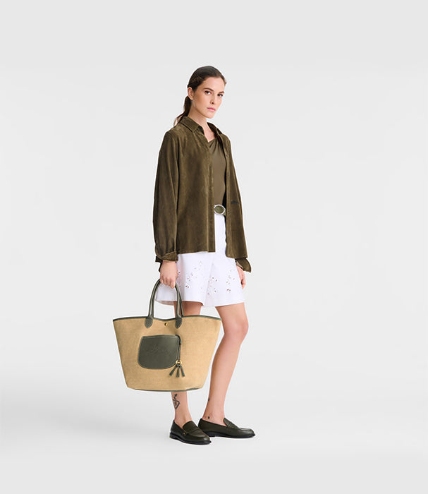 לונגשאמפ תיק כתף גדול Le Pliage ירוק