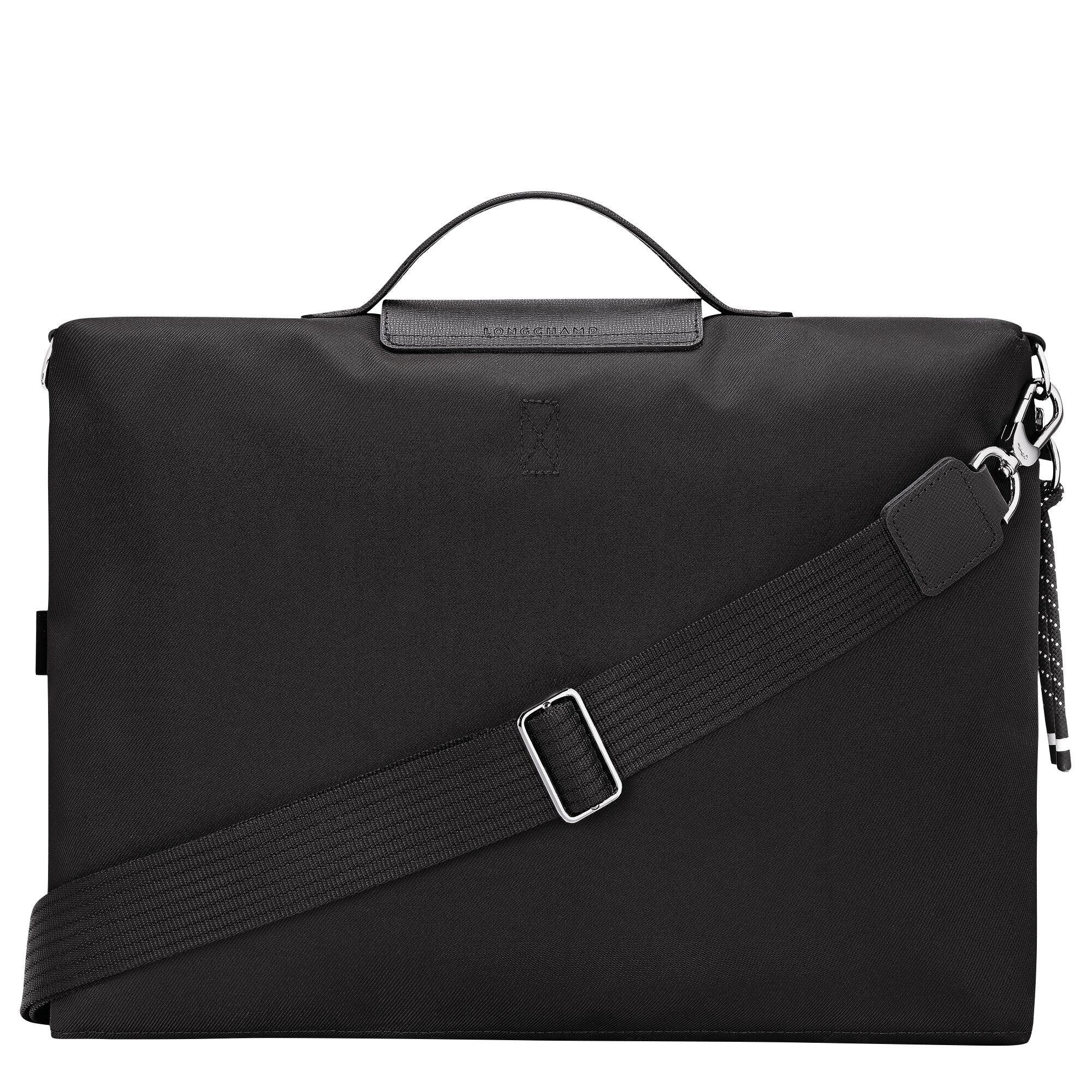 תיק שליח שחור מעוצב, רצועה מתכווננת, מותג יוקרה מבית CHOZEN קבוצת אלפא