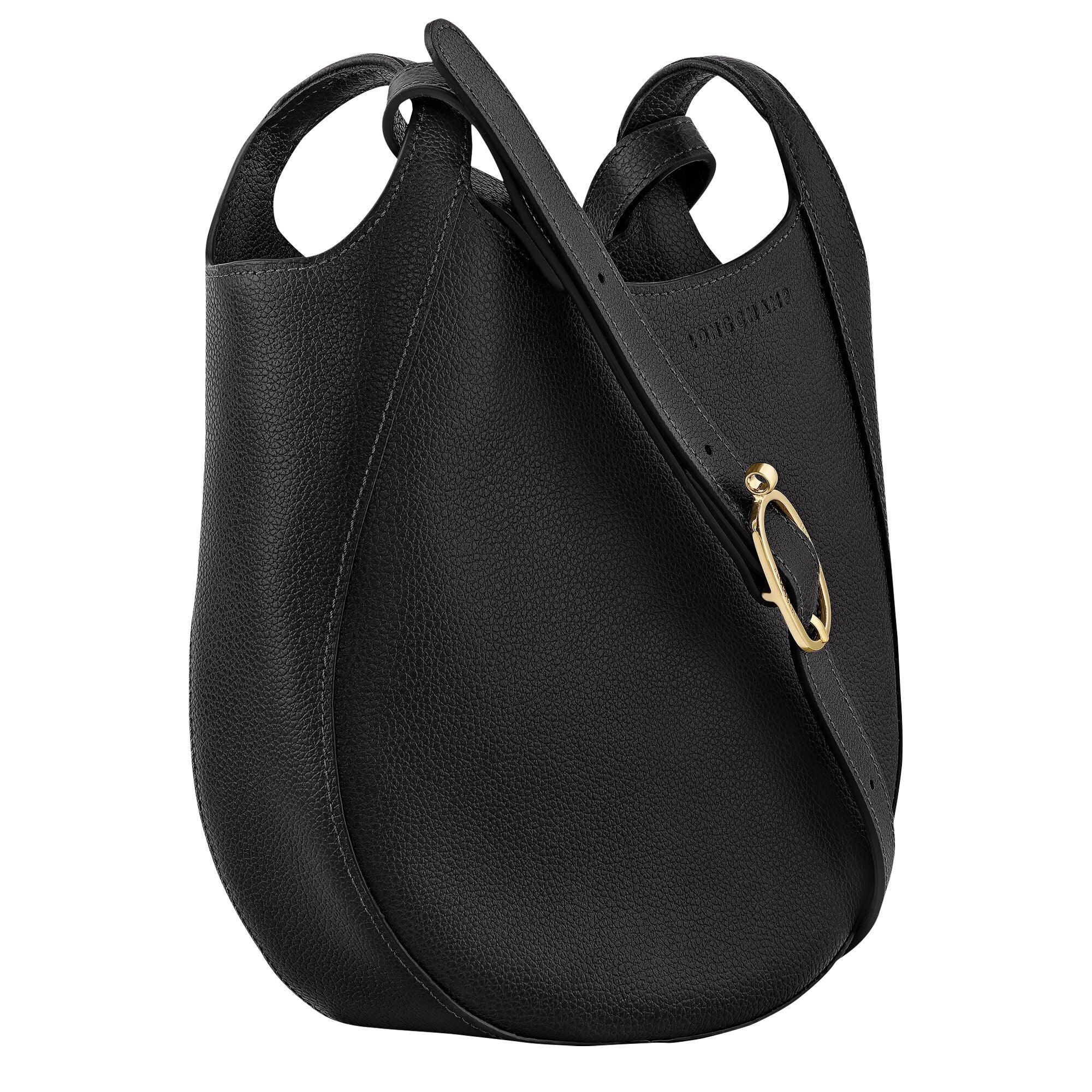 תיק עור שחור מעוצב עם אבזם זהב, מוצר יוקרה מבית CHOZEN