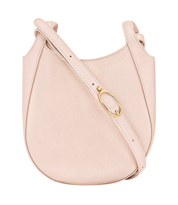 לונגשאמפ תיק צד קטן מעור Le Foulonné קרם