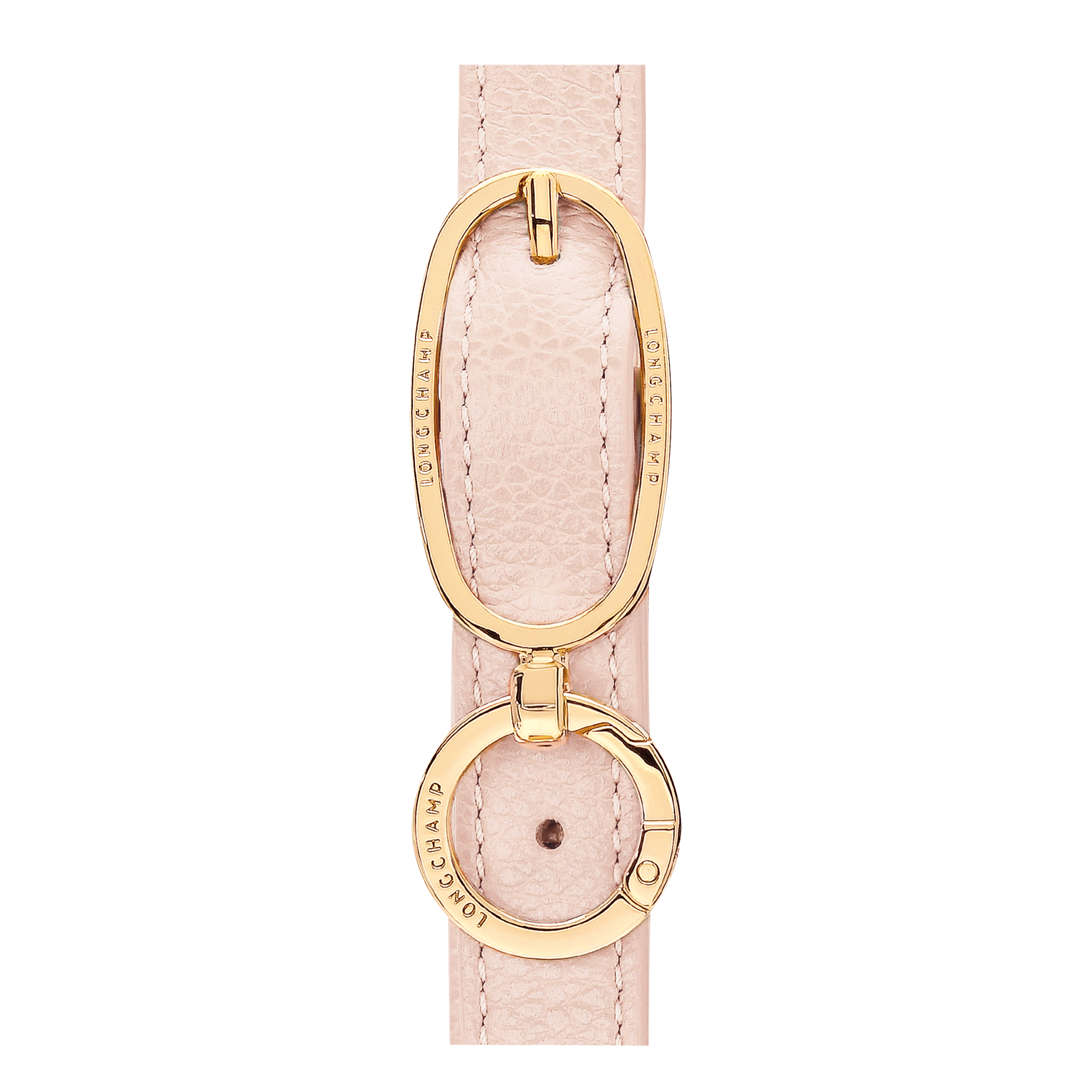 לונגשאמפ תיק צד קטן מעור Le Foulonné קרם