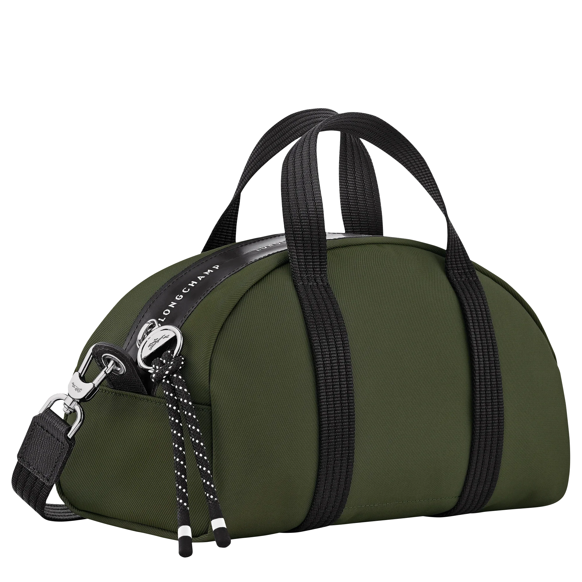 תיק ירוק מבית LONGCHAMP עם רצועות שחורות, נמכר ב-CHOZEN, קבוצת אלפא