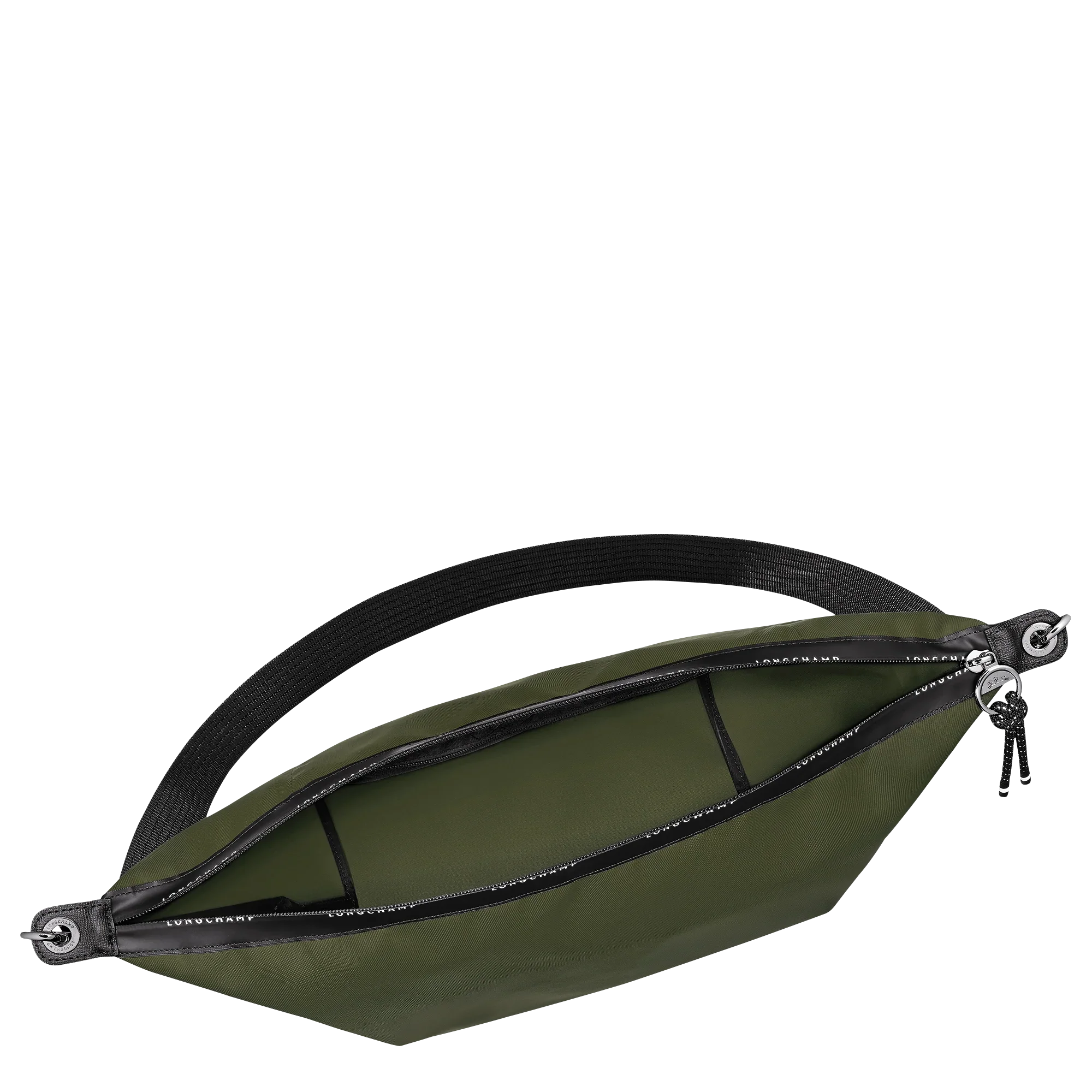 תיק מותג ירוק עם רצועה שחורה ורוכסן פתוח, CHOZEN קבוצת אלפא