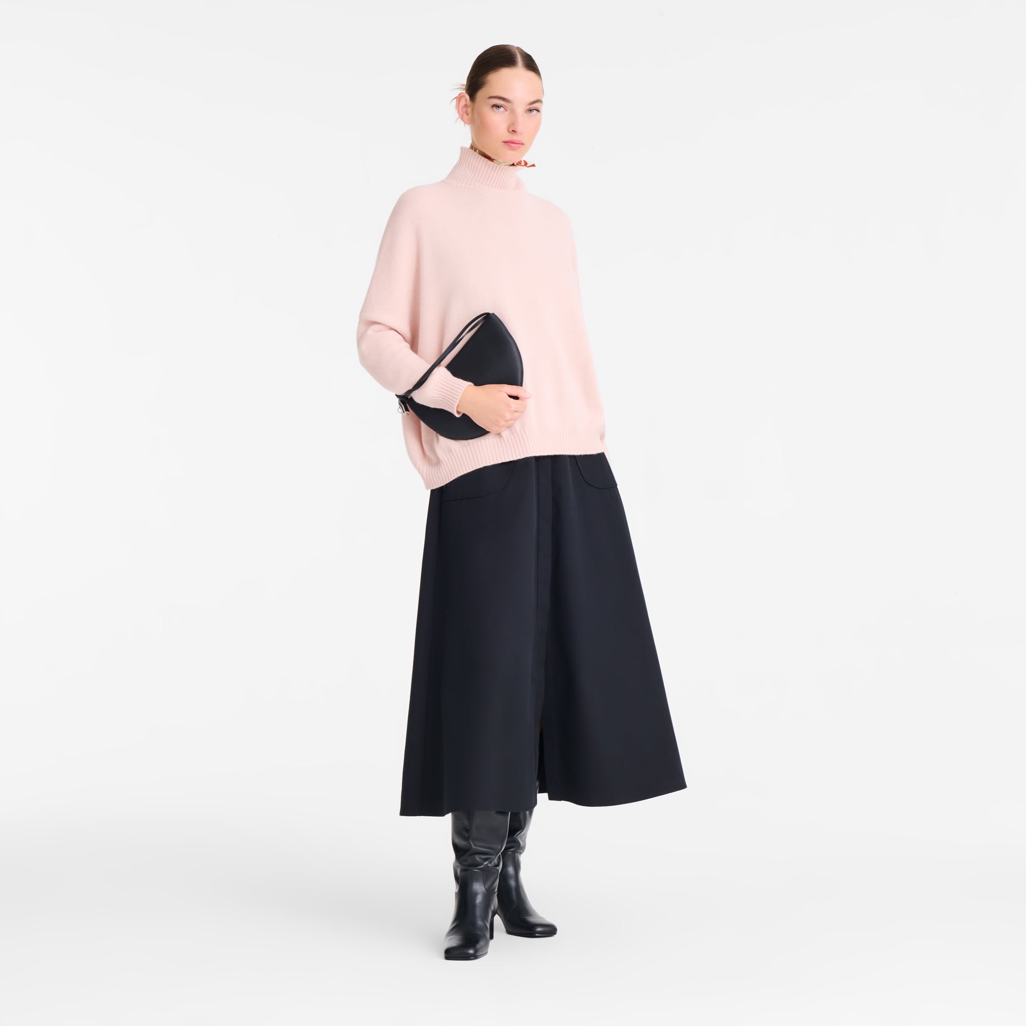 לונגשאמפ תיק כתף קטן Le Roseau שחור