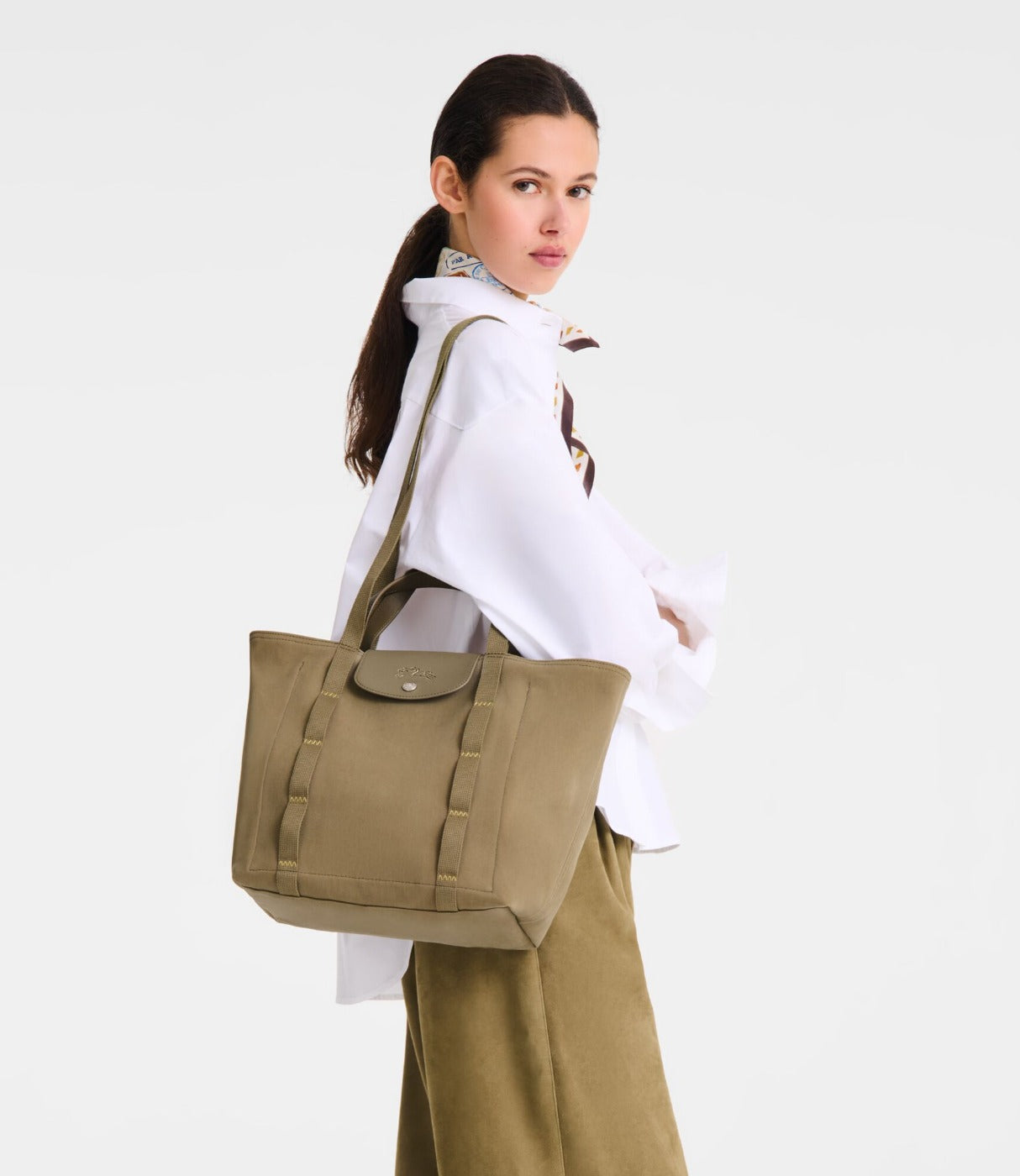 לונגשאמפ תיק כתף בינוני Le Pliage Collection ירוק