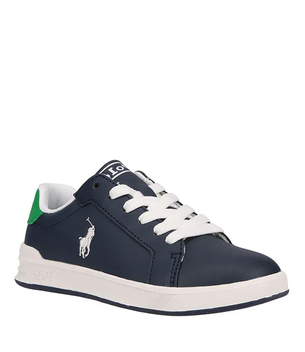 סניקרס כחולות עם שרוכים לבנים, לוגו רקום, מוצר מותג עולמי באתר CHOZEN