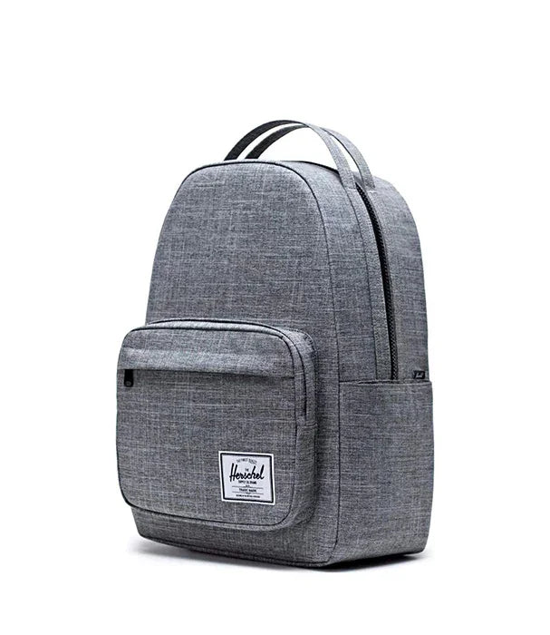 תיק גב הרשל אפור ממותג, עיצוב מודרני, מבית CHOZEN, יבואן קבוצת אלפא