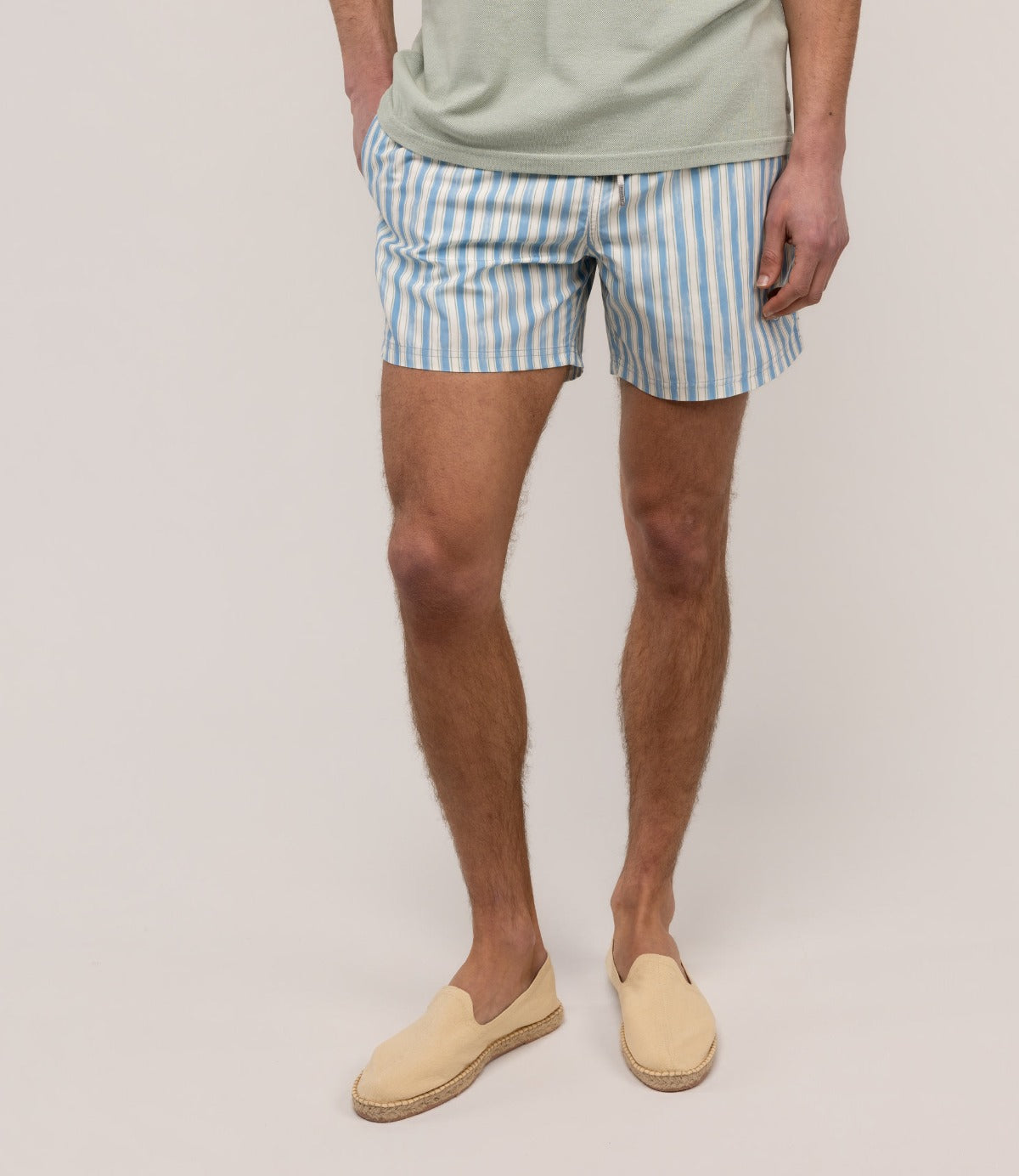 אל גנזו בגד ים Blue Stripes לגברים