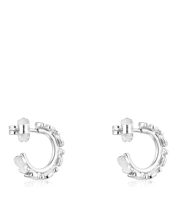 עגילי חישוק כסף מעוצבים לנשים, מותג CHOZEN, תכשיטי מותג יוקרתיים