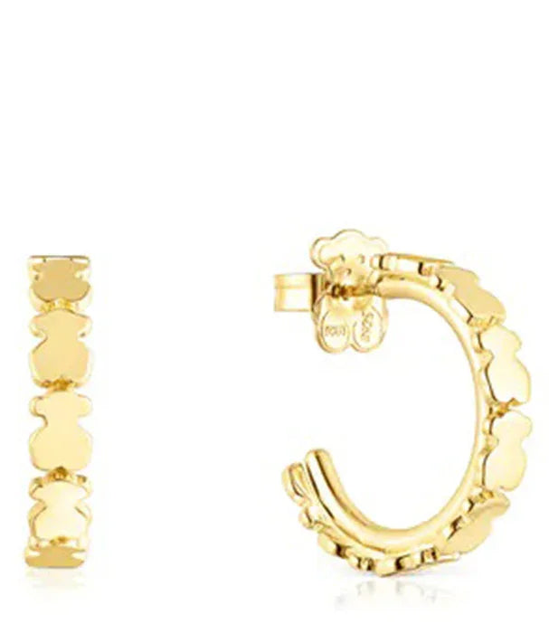 עגילי חישוק מזהב בעיצוב דובי, תכשיטי יוקרה אופנתיים, CHOZEN