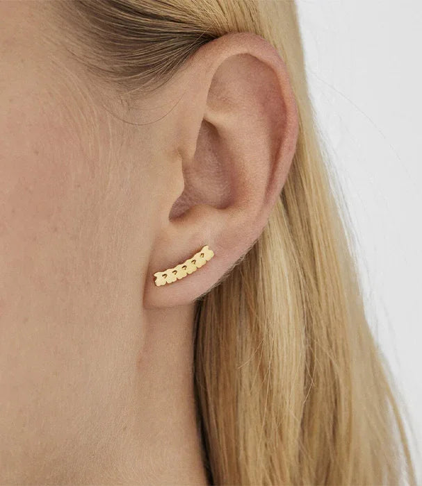 עגיל זהב על אוזן אישה, תכשיטים אופנתיים מבית CHOZEN קבוצת אלפא