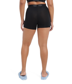 תחתוני בוקסר Alexiah Boy Short בצבע שחור עם לוגו המותג, UGG - CHOZEN