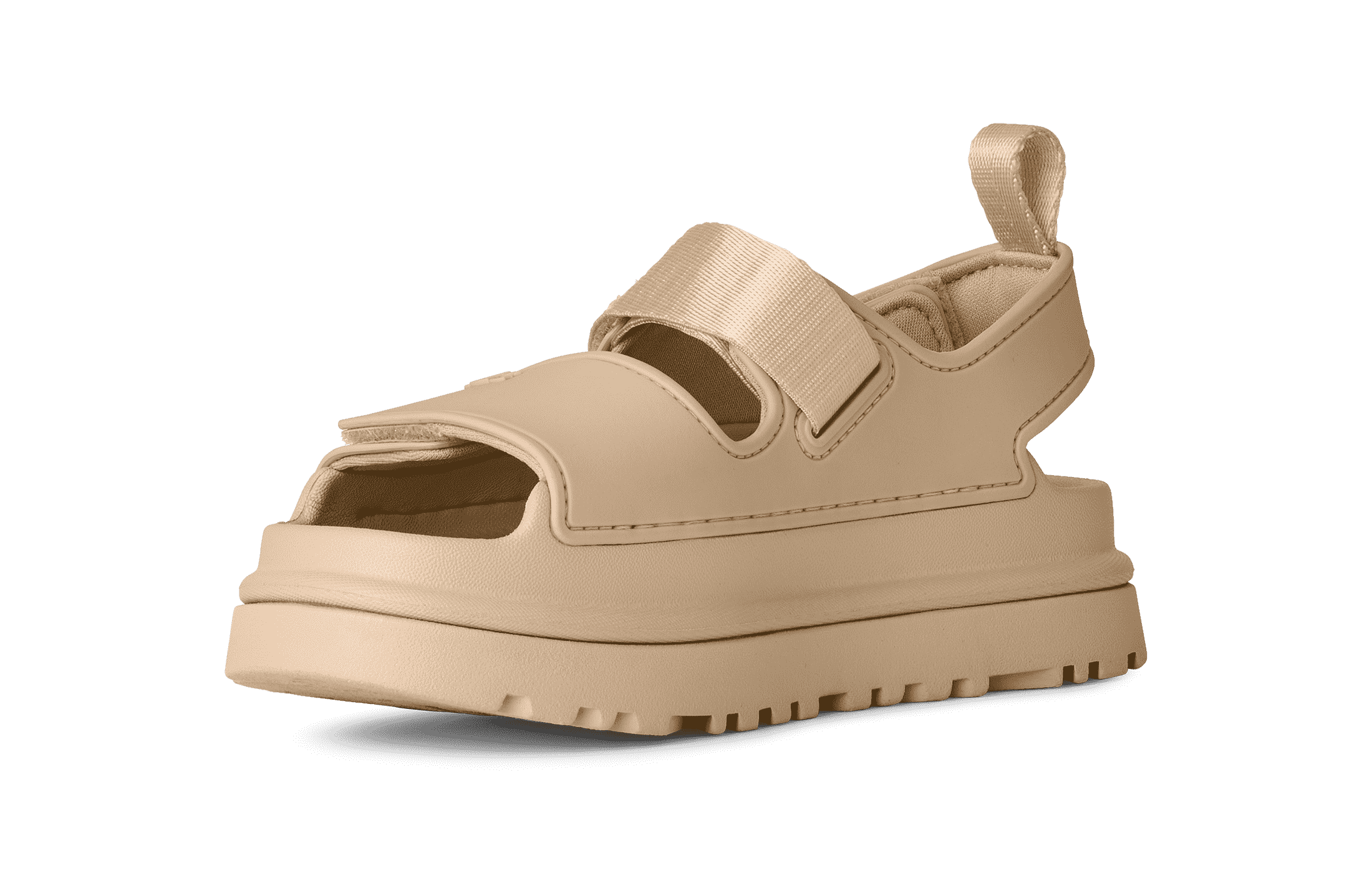 סנדל נשים בז׳ אופנתי עם רצועות סקוץ', רפיד CHOZEN, טרנדי לקיץ מהמותגים המובילים