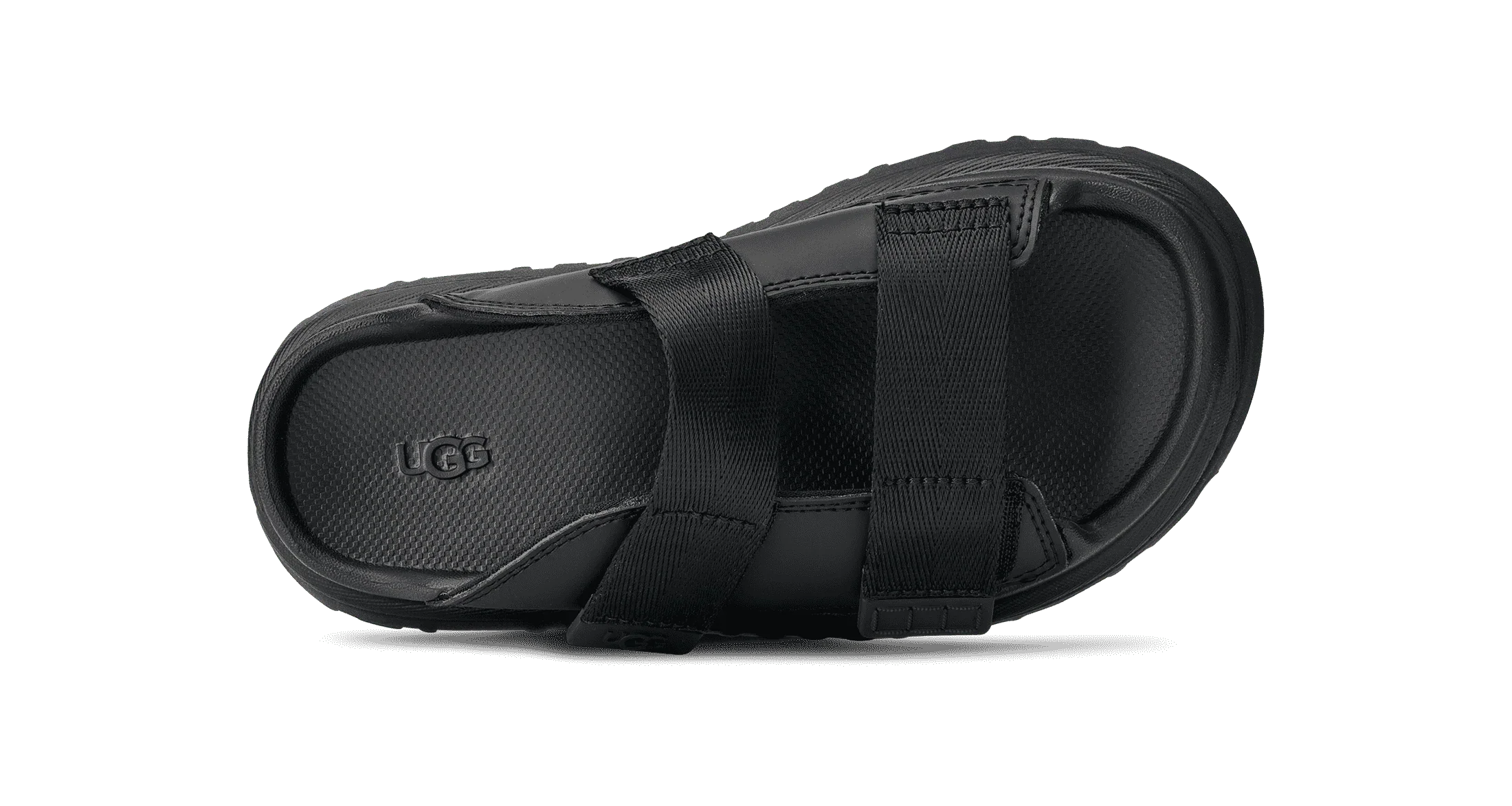 סנדל UGG שחור עם רצועות רחבות, עיצוב מודרני, נעליים איכותיות מבית CHOZEN