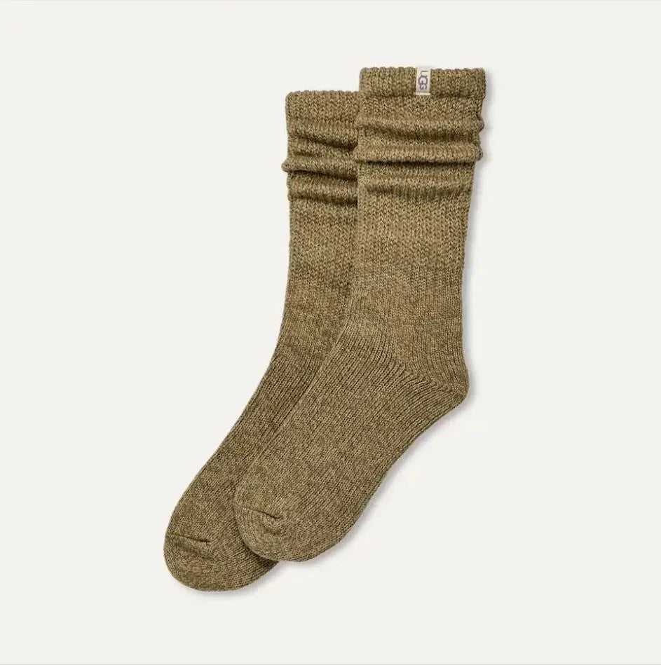 גרביים מחממים בצבע חאקי של UGG, אופנה איכותית CHOZEN מבית קבוצת אלפא