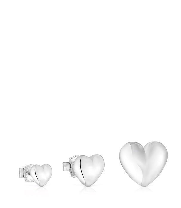 טואוס סט עגילי Garden of Love מכסף בצורת לב