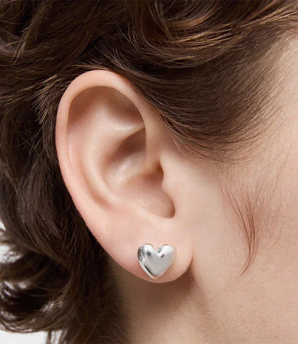 עגיל כסף בצורת לב על אוזן, תכשיטים אופנתיים CHOZEN