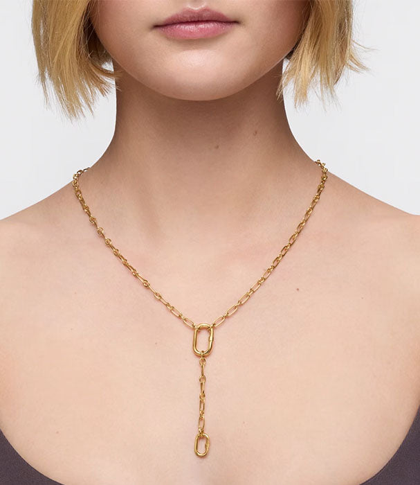 טואוס שרשרת Hold Oval ורמייל בינונית