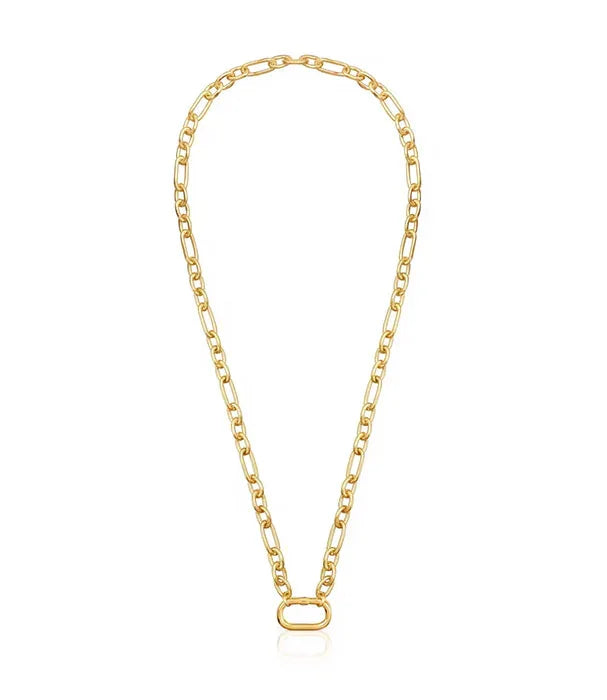 שרשרת זהב בעיצוב חוליות דקות, תכשיט יוקרתי CHOZEN אלפא