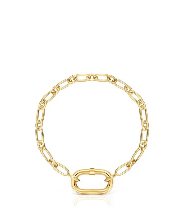 צמיד חוליות זהב יוקרתי, עיצוב מודרני, CHOZEN, תכשיטים מבית קבוצת אלפא