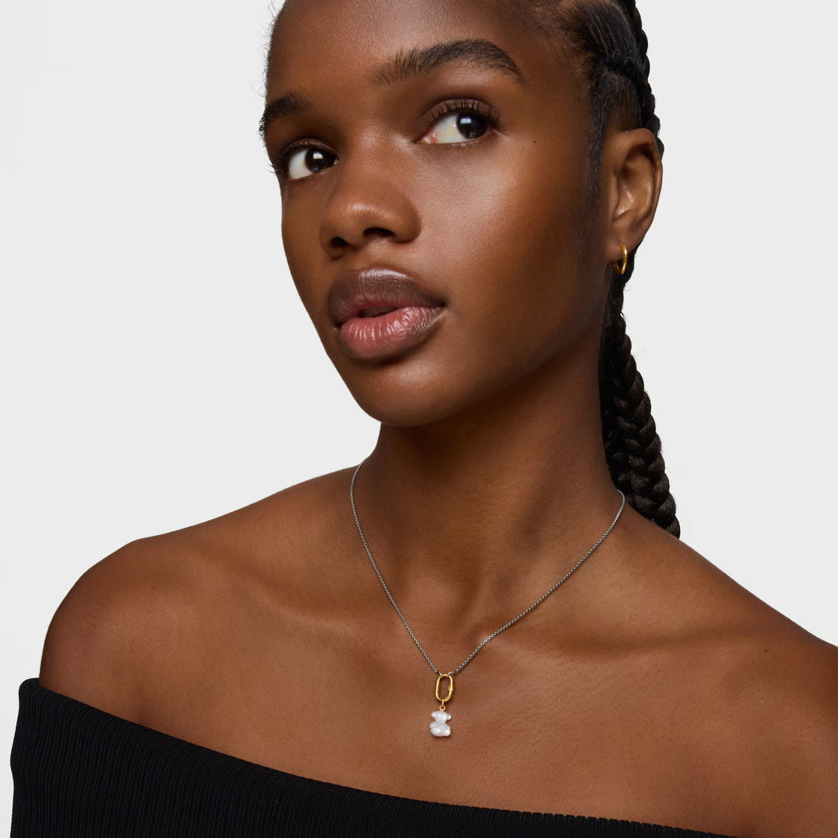 טואוס תליון דובי מאבן חן BOLD BEAR מזהב