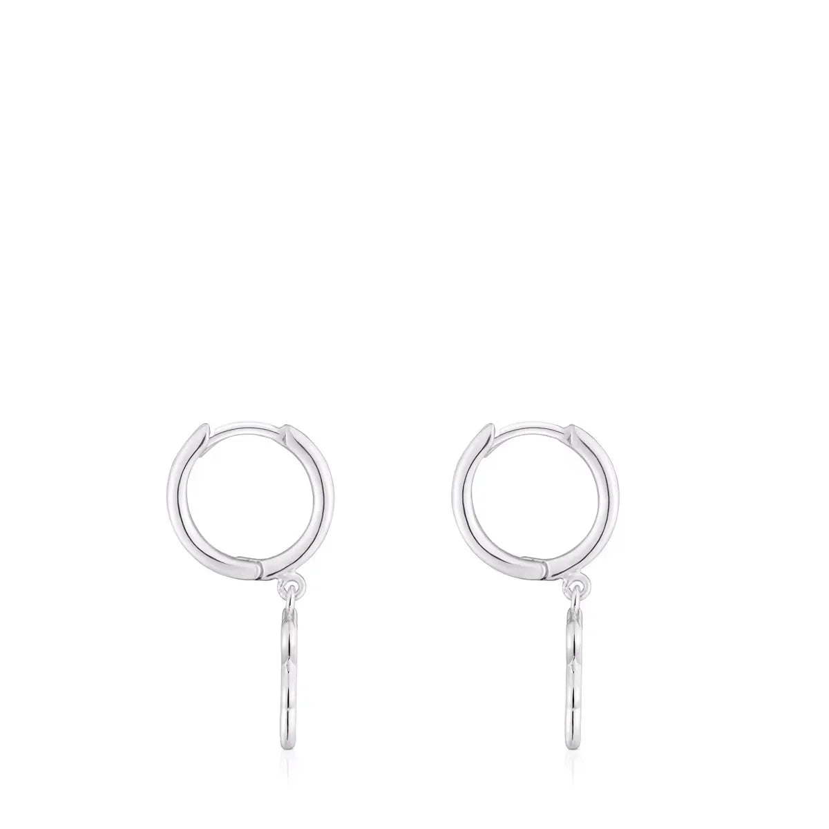 עגילי חישוק כסף כפול לנשים, עיצוב מודרני CHOZEN, תכשיטים מבית קבוצת אלפא