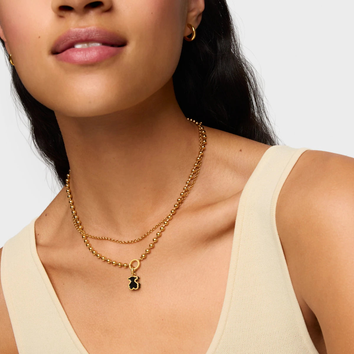 טואוס תליון דובי GALAXY מכסף ועליו זהב 18 קראט