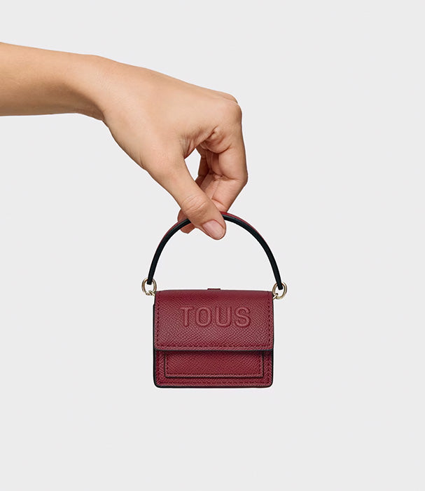 טואוס תיק צד מיני Audree עם מחזיק מפתחות בצבע בורדו