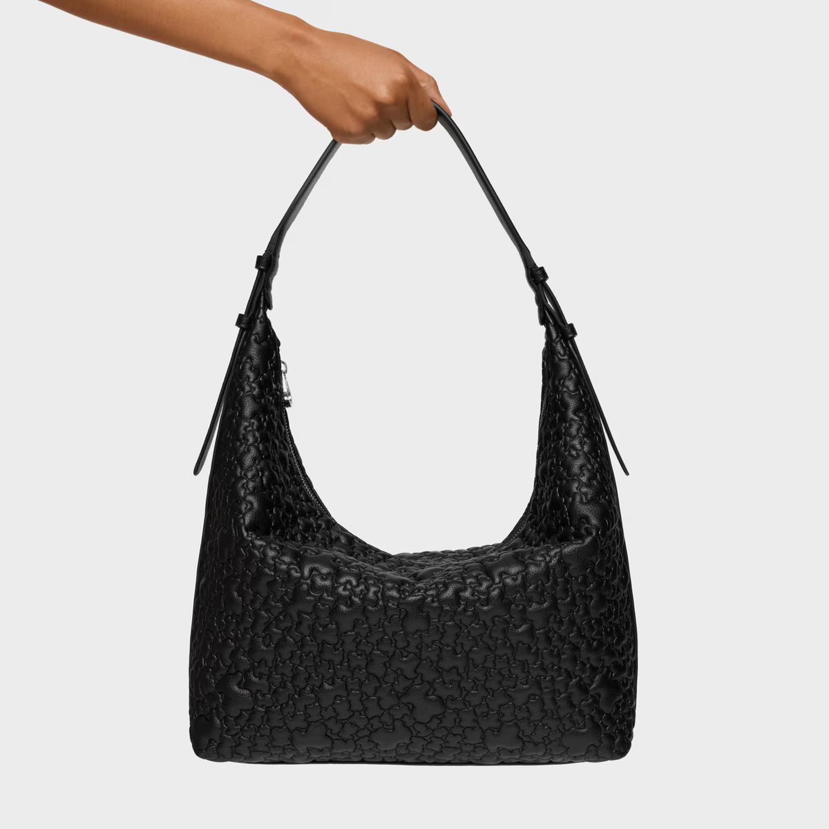 טואוס תיק צד Puffy Bear בצבע שחור