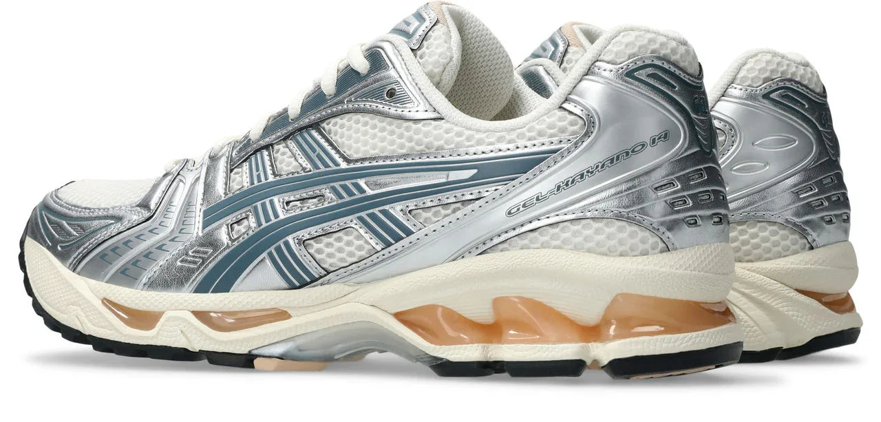 נעלי ספורט אסיקס GEL-KAYANO 14 בצבע לבן וכסף, עיצוב מודרני, HOMEPAGE CHOZEN