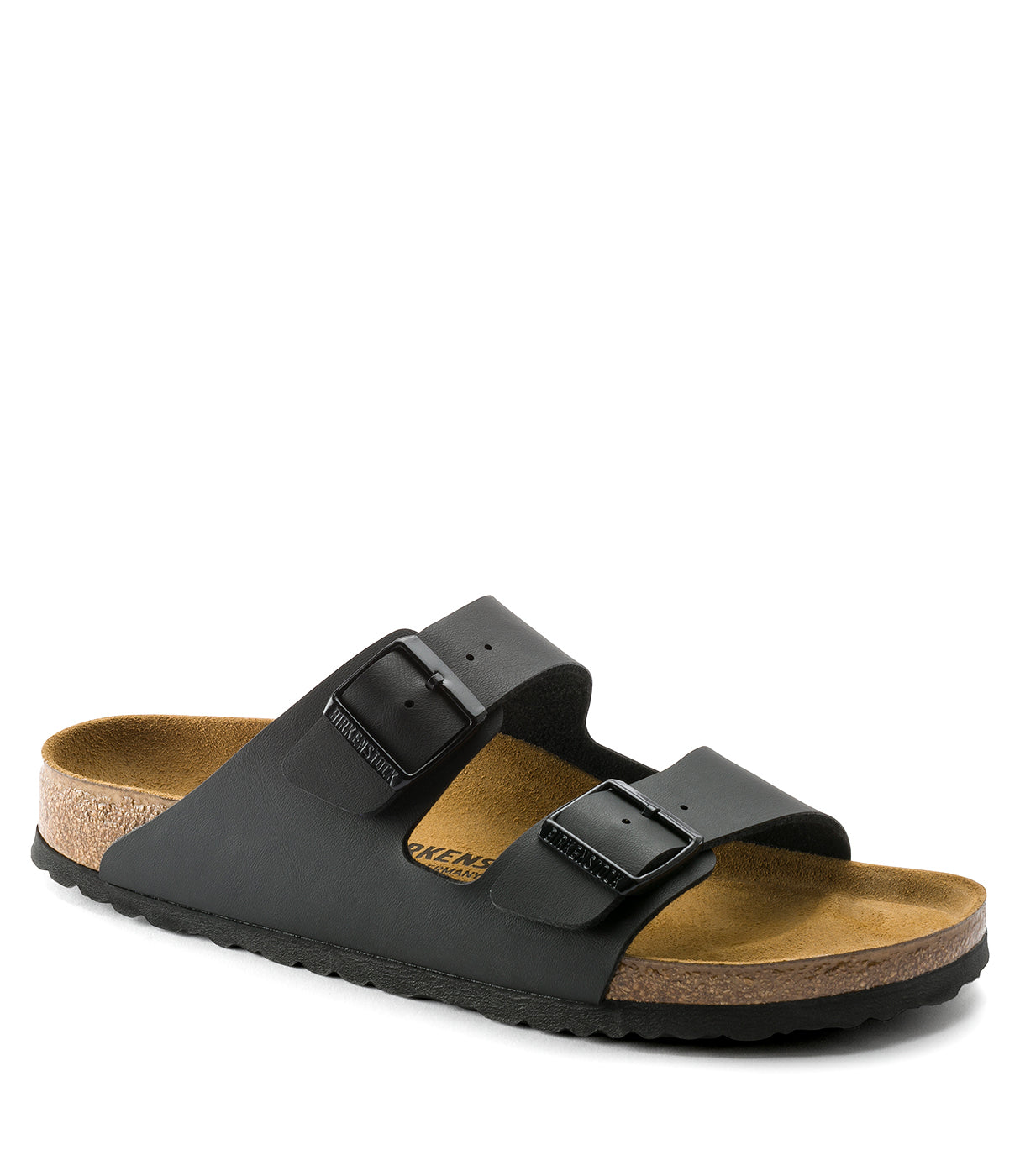 סנדל בריקנשטוק שחור עם שתי רצועות אבזם לקיץ, נעלי נוחות מבית CHOZEN