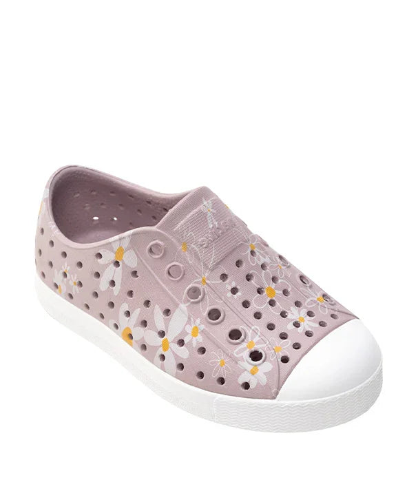 נעל סניקרס לילדות בצבע ורוד עם הדפס פרחי חמנייה, חורים לאוורור ועיצוב טרנדי, CHOZEN