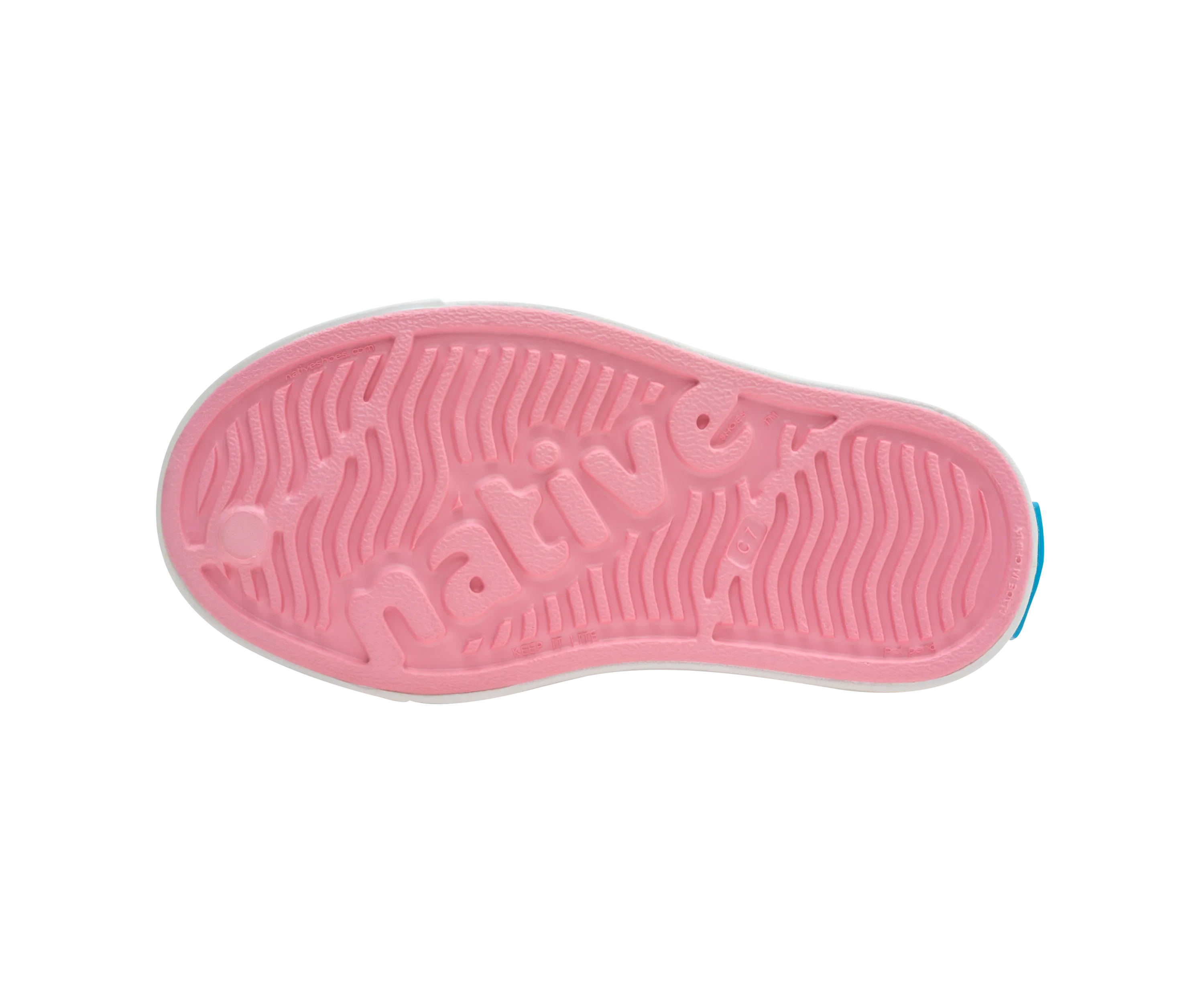 סוליית נעל ורודה עם כיתוב native, מותג מוביל ב-CHOZEN, קבוצת אלפא