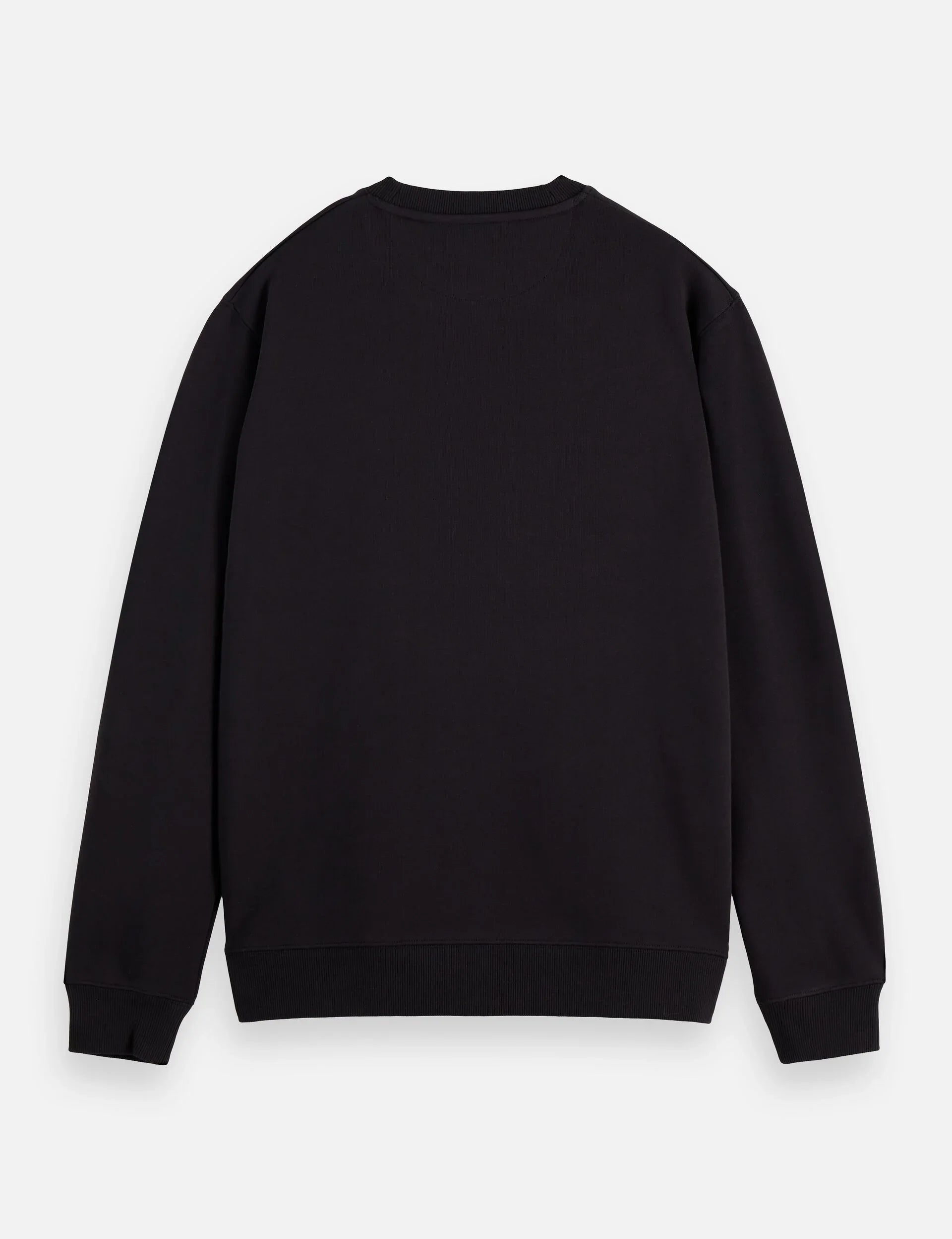 חולצת סווטשירט שחורה חלקה מבית CHOZEN, צילום גב, אופנה קבוצת אלפא