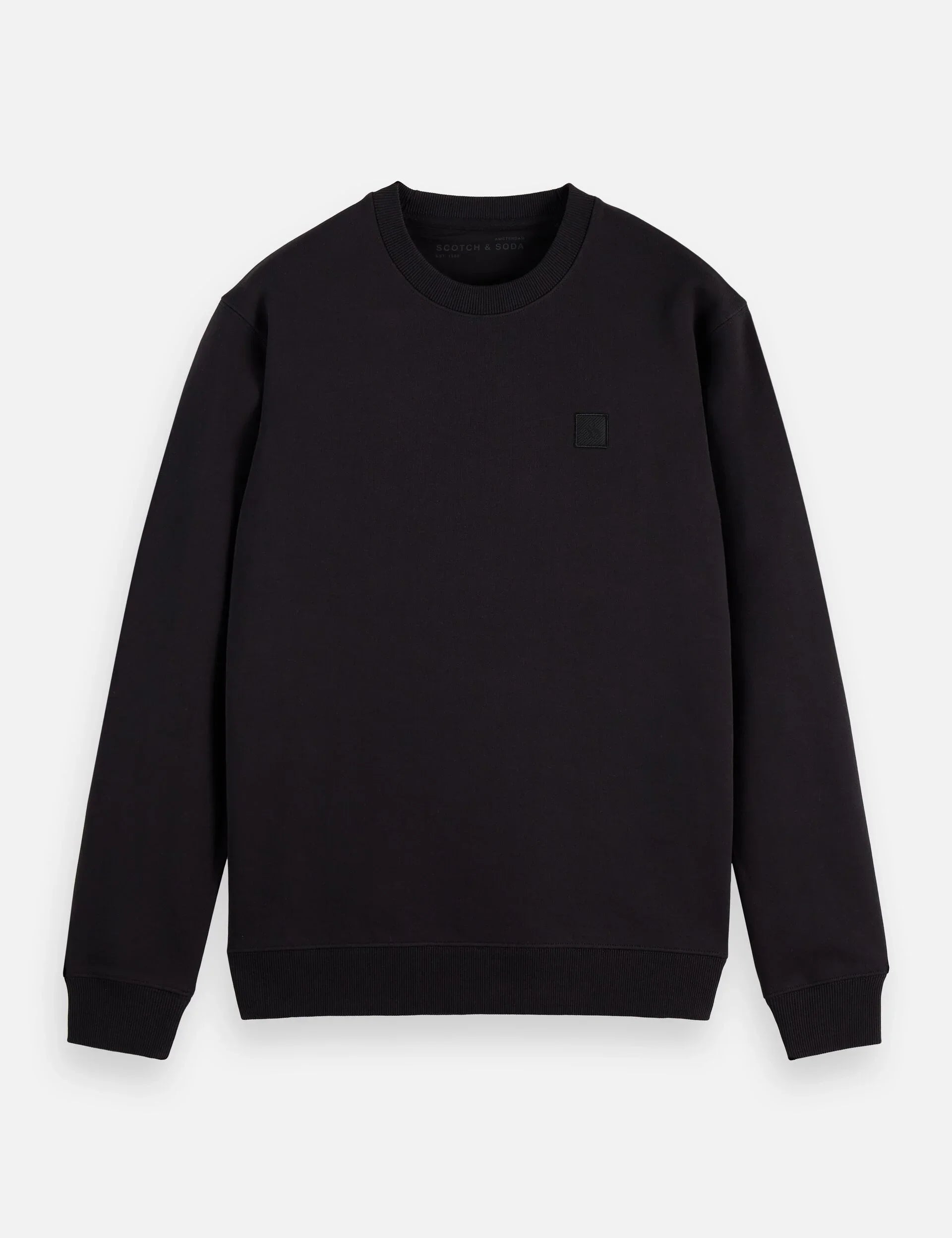 סווטשירט שחור לגבר מבית SCOTCH & SODA, עיצוב קלאסי איכותי, בקטלוג CHOZEN