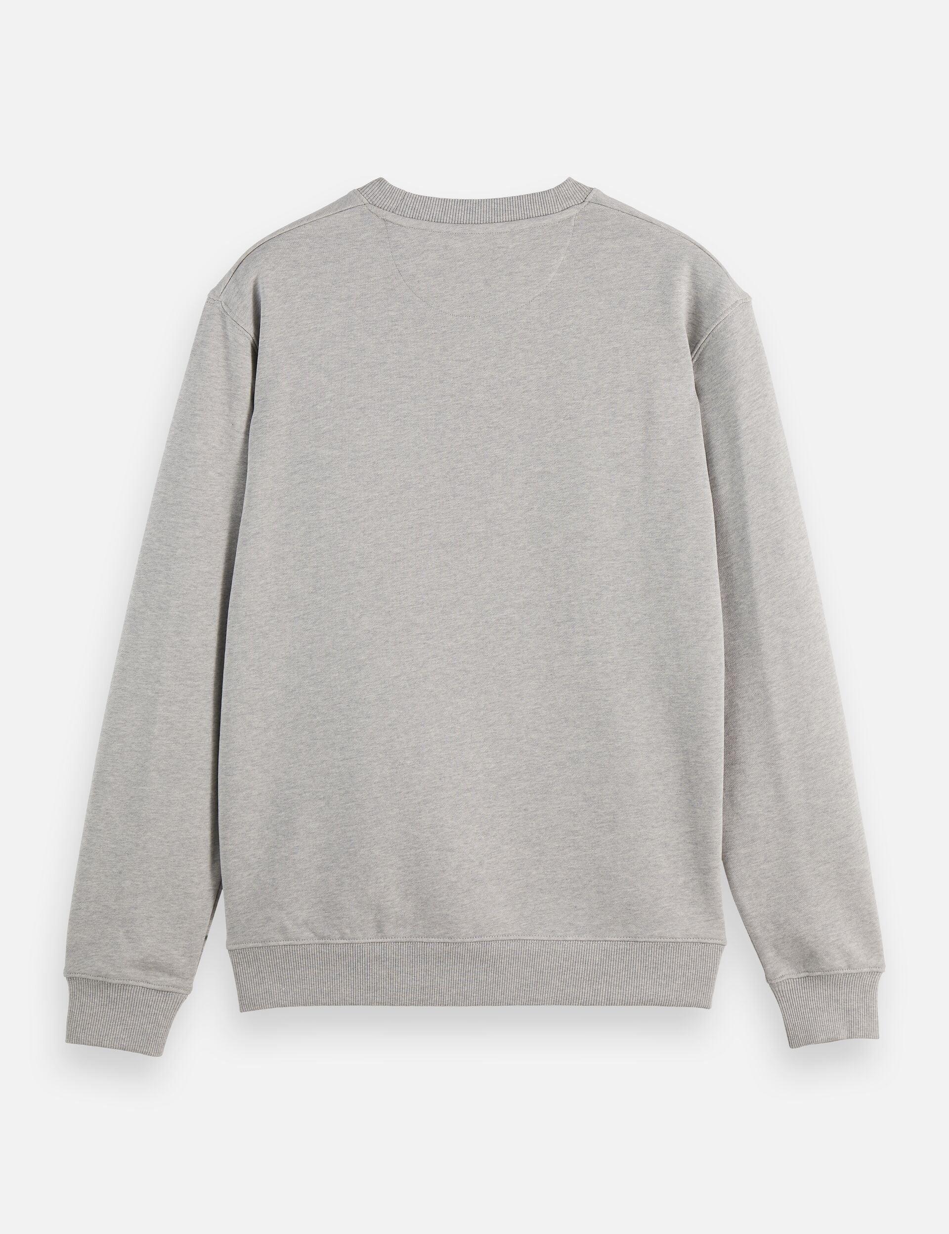 סווטשירט אפור חלק לגבר, עיצוב קלאסי, מבית CHOZEN קבוצת אלפא
