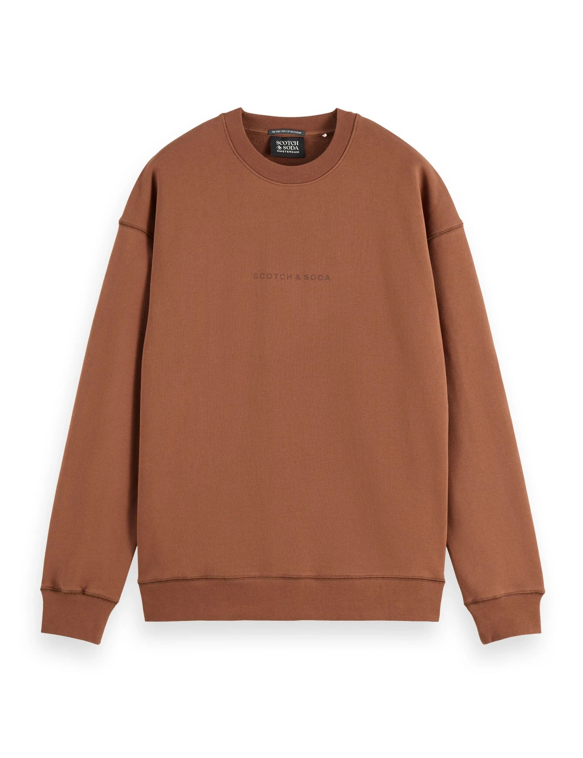 סווטשירט חום Scotch & Soda גזרת יוניסקס, אופנה ממותגי CHOZEN