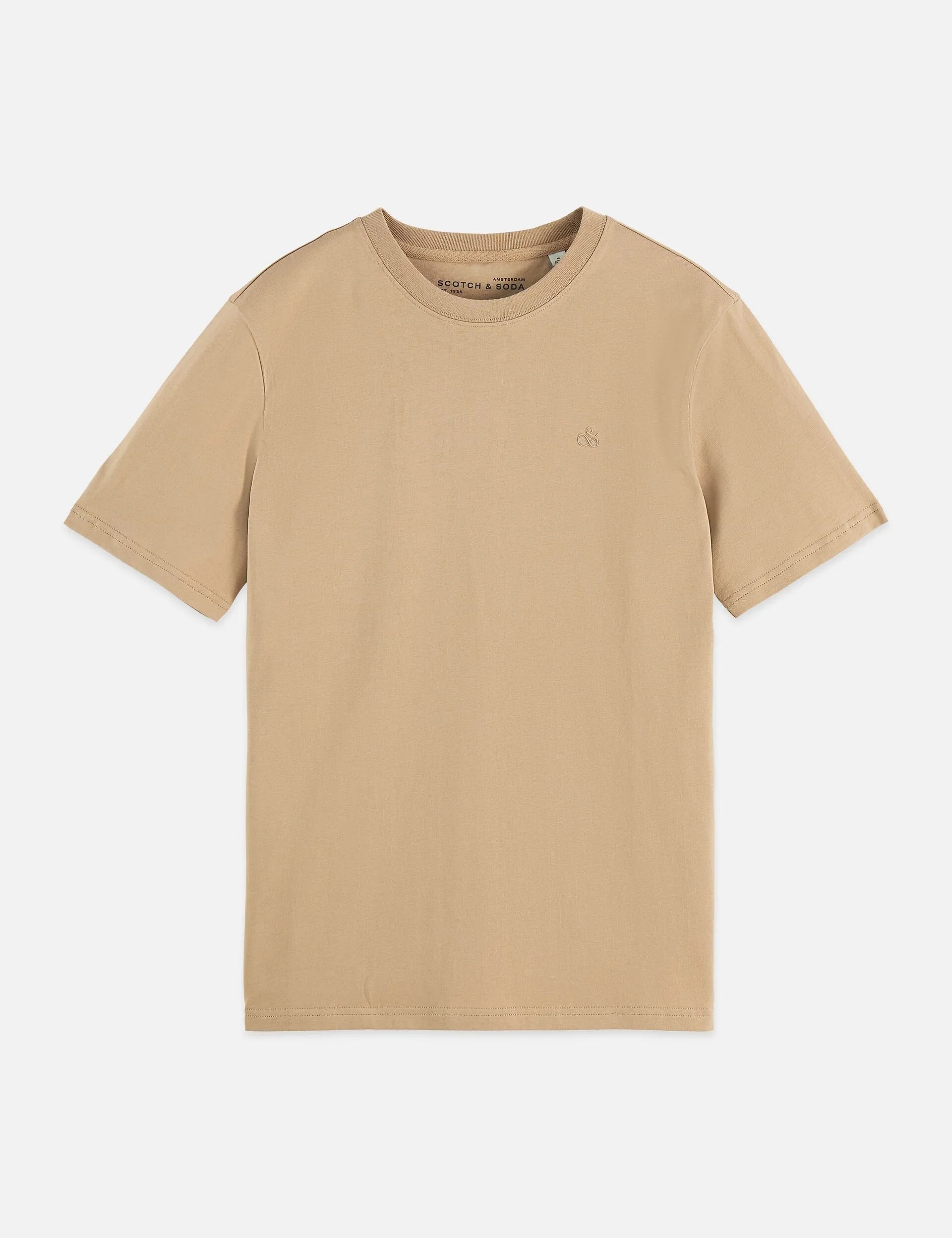 טי שרט בגוון בז' מבית SCOTCH & SODA, אופנת גברים יוקרתית מ-CHOZEN