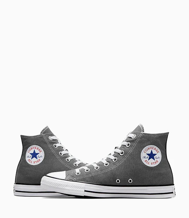 נעלי סניקרס אפור גבוהות CONVERSE ALL STAR על רקע לבן, מותגים מובילים CHOZEN