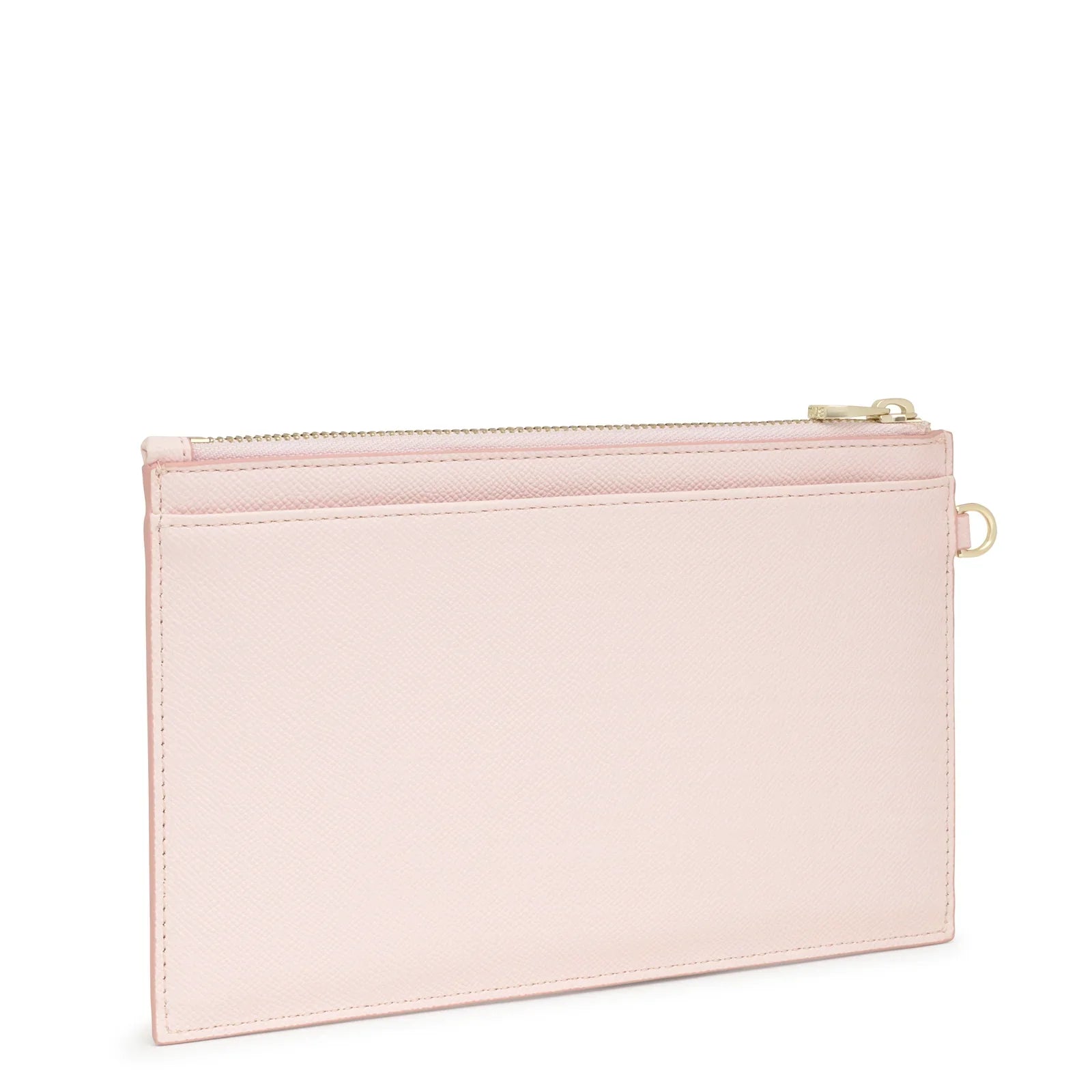 ארנק ורוד קלאצ' מעור עם רוכסן, עיצוב אלגנטי, מבית מותג יוקרה CHOZEN