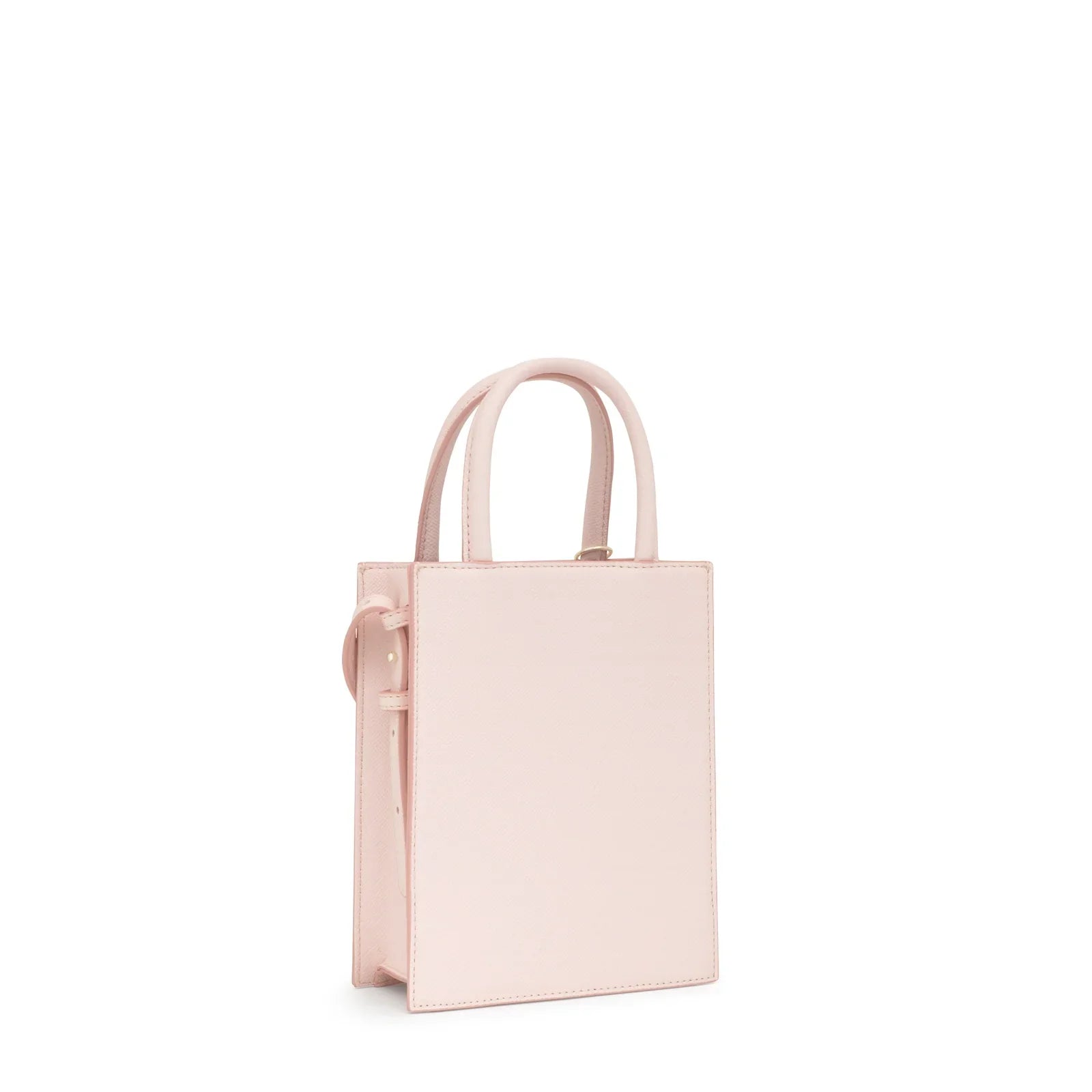 תיק יד מלבן קטן בצבע ורוד בהיר, עיצוב אלגנטי, מבית CHOZEN