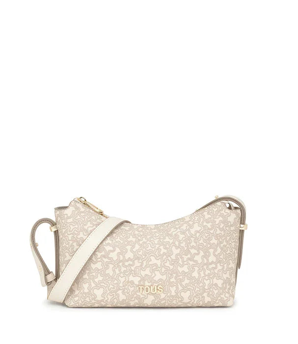 תיק צד אופנתי לנשים של TOUS בצבע בז׳ עם דוגמת לוגו, עיצוב יוקרתי מבית מותגים מובילים